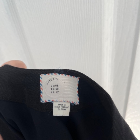 Postmark Oleander Openwork Shift Dress Size 8 Black ANTHROPOLOGIE Linen Cotton - Picture 13 of 15